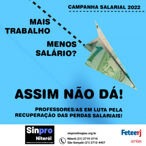 CAMPANHA SALARIAL 2022 – Cartaz de Divulgação