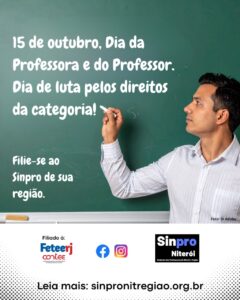 15 DE OUTUBRO, DIA DA PROFESSORA E DO PROFESSOR